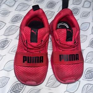 Puma red sneakers for boys